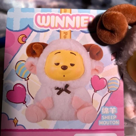 Disney Winnie the Pooh Plush in Sheep Costume - Yellow and White - Picture 3 of 4